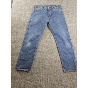 Levi's Premium 501 '93 Straight , Blue Jeans, 100% Cotton, 38x34